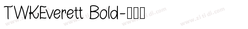 TWKEverett Bold字体转换